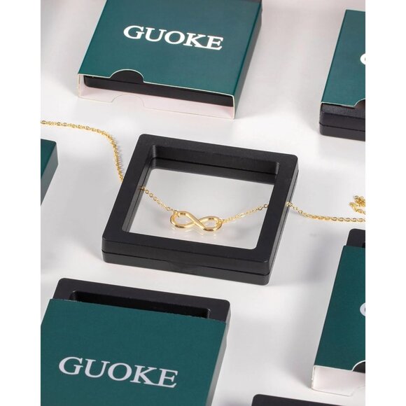 Stylish Gold Heart Initial Necklace - Perfect for Any Occasion, 16.5-Inch - Picture 7 of 8